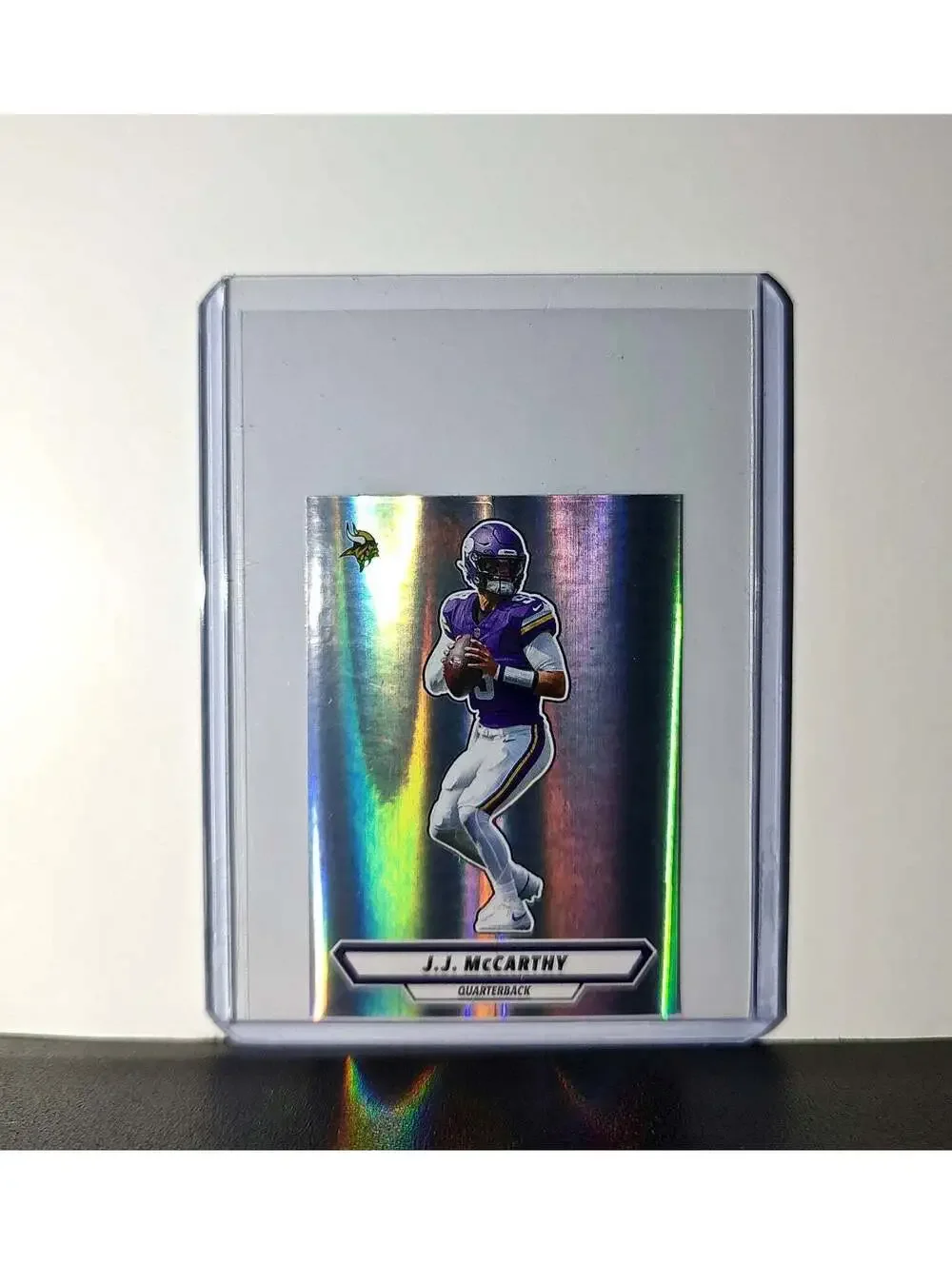 J.J. McCarthy 2025 Panini NFL #421 Foil Sticker Minnesota Vikings